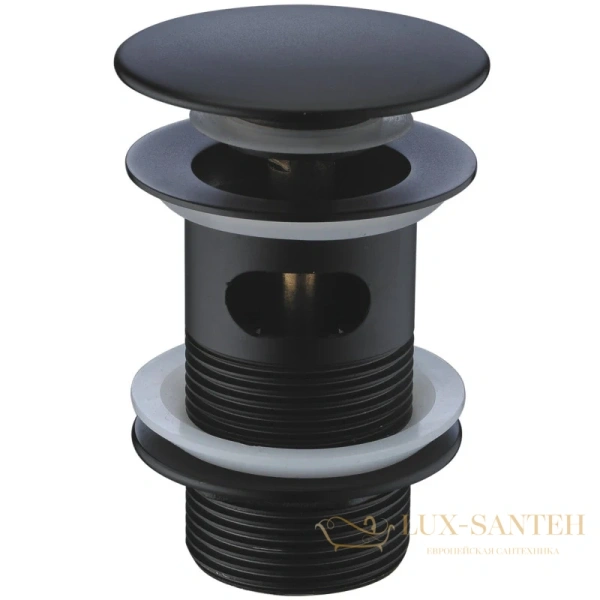 донный клапан wasserkraft elbe a080 с переливом, черный