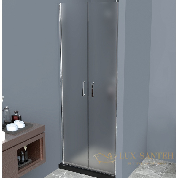 душевая дверь belbagno uno uno-b-2-70-p-cr 70 см профиль хром, стекло рифленое