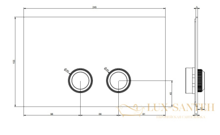 накладная панель смыва gessi venti20 54651.031 инсталляций geberit sigma8 и sigma12, хром