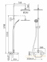 душевая система cezares articoli vari czr-b-cvd-nop, черный матовый