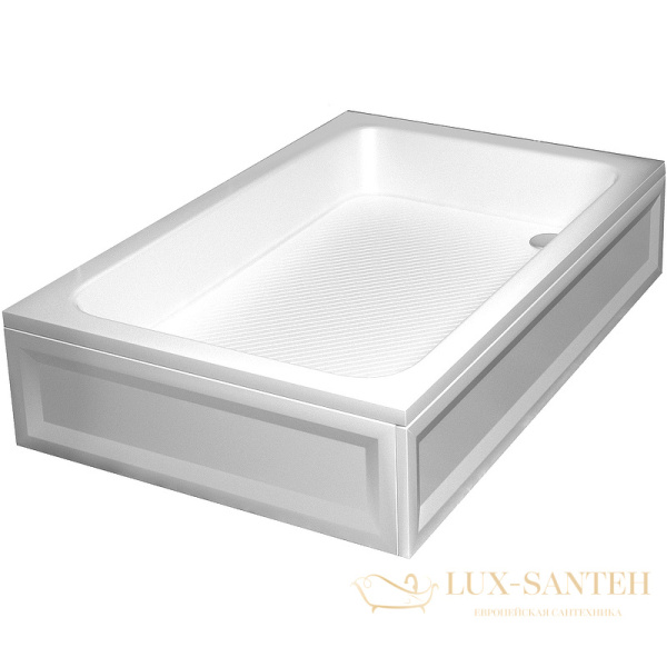 акриловый поддон rgw acrylic 16180290-51 для душа b/cl-s 100x90, белый