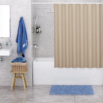 шторка для ванной wasserkraft oder sc-30603, цвет бежевый
