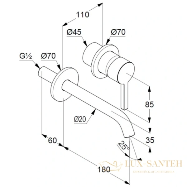 смеситель для раковины kludi nova fonte pura 202443915 без донного клапана, черный матовый
