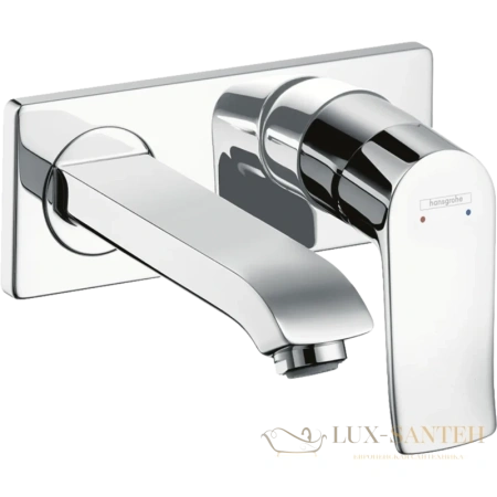 смеситель для раковины hansgrohe metris 31251000, хром