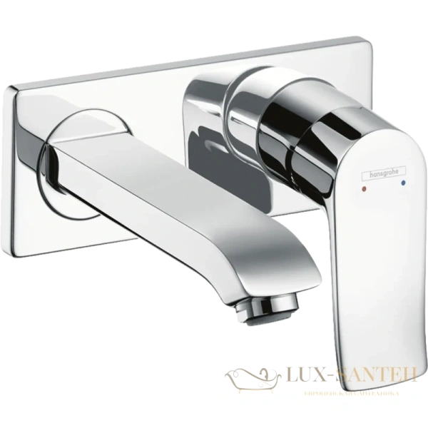 смеситель для раковины hansgrohe metris 31251000, хром