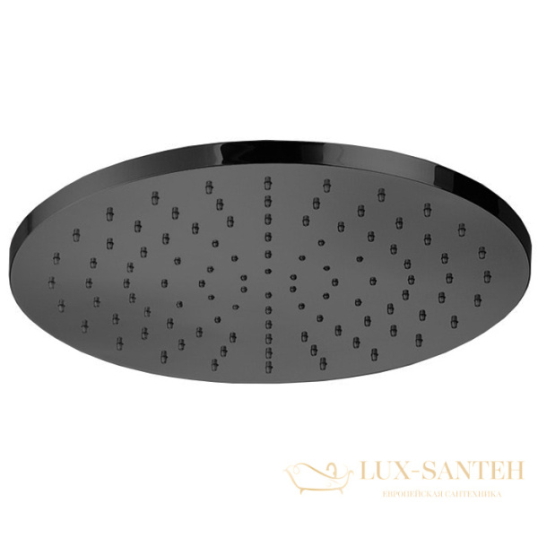 верхний душ 300 мм, almar round, e044040.mb, без кронштейна, черный матовый