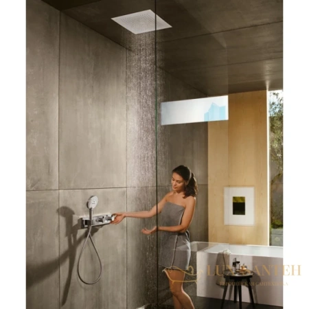 верхний душ hansgrohe raindance e air 1jet 400x400 26252000 (внешняя часть)