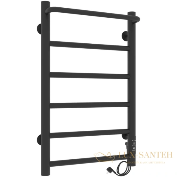полотенцесушитель с/т laris прайм чкч п6 400/600 правый тэн черный матовый 73207593