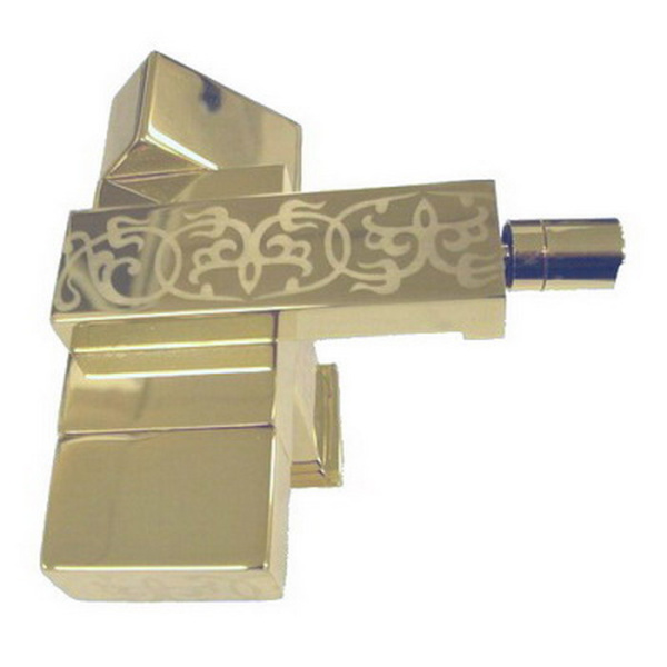 daniel twin decora, w6200yg 82, смеситель для биде с донным клапаном, золото х декор fantasy золото