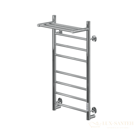 полотенцесушитель электрический кабельный ника way-2 80/40 с полкой u тэн, хром