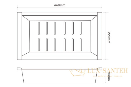 коландер zorg pvd grafit c 12-51 grafit, графит