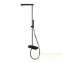 душевая система для душа fima carlo frattini switch f5931ns, с термостатом, черный матовый