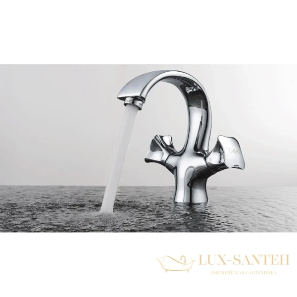 смеситель для раковины d&k hessen.grimm da1382101, хром