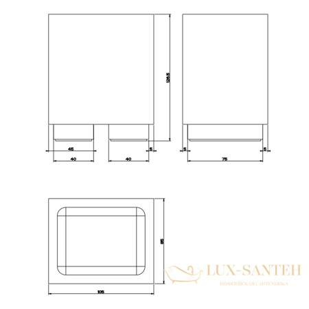 стакан настольный белый gessi inverso accessories 20831.726, warm bronze br pvd