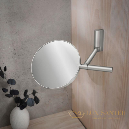 косметическое зеркало без подсветки keuco plan, 17649170002, алюминий finish