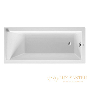 акриловая ванна duravit starck 700335000000000 170х75, белый