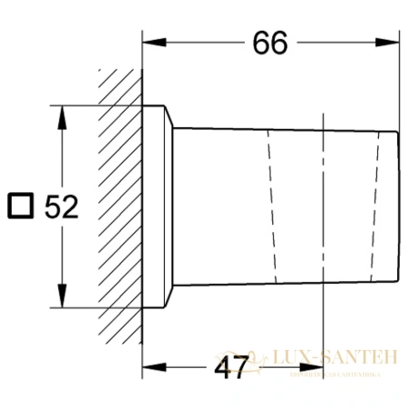 держатель для душа grohe allure brilliant 27706al0, темный графит матовый