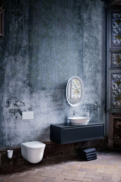 раковина laufen the new classic 8.1285.3.000.109.1 накладная 55 см, белый глянцевый 