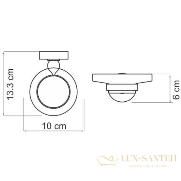 мыльница wasserkraft aland k-8529, хром