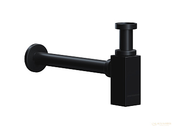 сифон для раковины ceramica nova, 70002mb, черный матовый