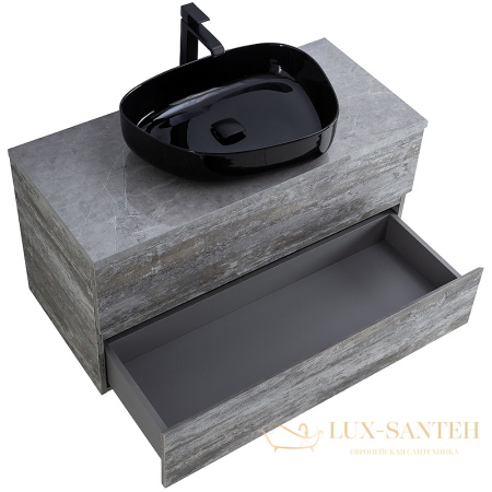 тумба под раковину cezares molveno 46 molveno 46-100-2c-so-lg 100 см подвесная, legno grigio