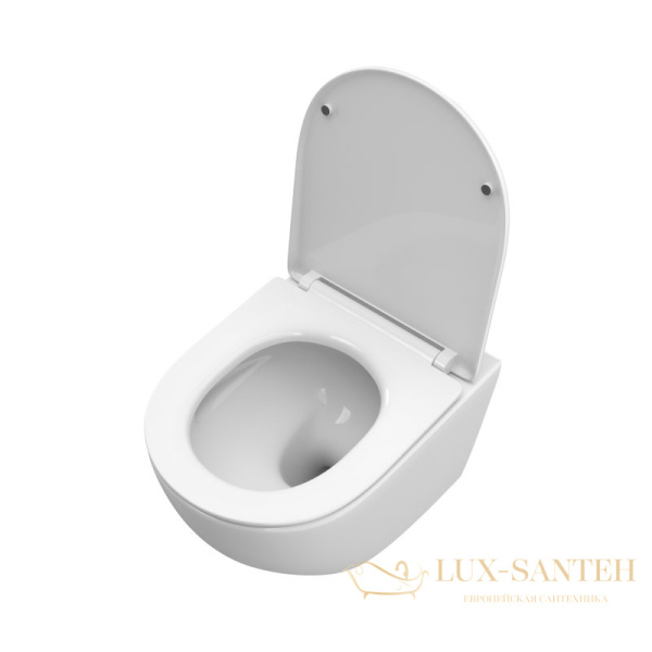 унитаз подвесной belbagno uno bb5177ch-tor/sc безободковый, смыв торнадо, с сиденьем микролифт, белый глянцевый