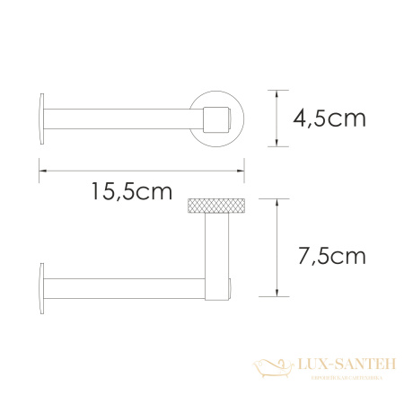 держатель туалетной бумаги wasserkraft mosel k-46696, хром