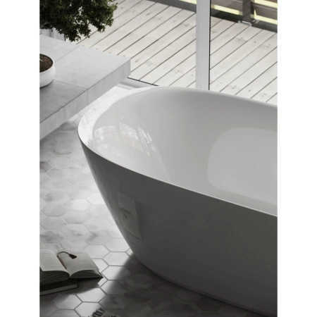 акриловая ванна sancos single fb07 180х85 см, белый