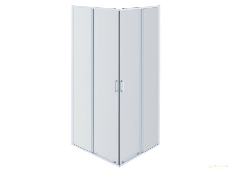 душевой уголок aquatek aq ari kv09020bl квадратный, двери раздвижные 900x900x2000 профиль черный, стекло прозрачное