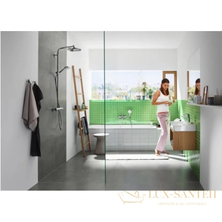 смеситель для ванны с душем hansgrohe novus 71041000, хром
