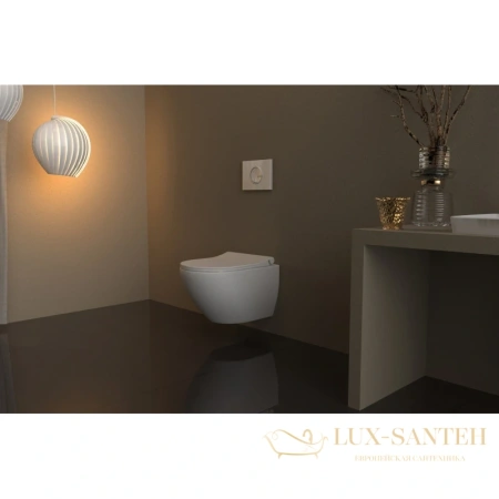 кнопка berges ring 040021 для инсталляции novum r1, белый глянец