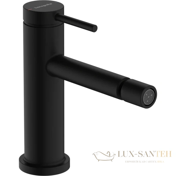 смеситель для биде с донным клапаном hansgrohe tecturis s 73201670, черный матовый
