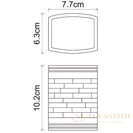 стакан wasserkraft main k-4728, белый