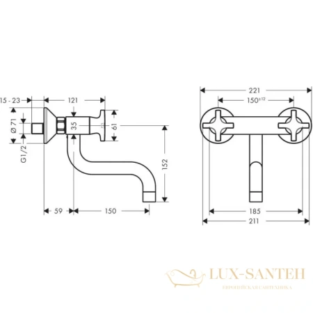смеситель для кухни hansgrohe logis classic 71287000
