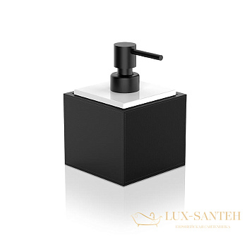 дозатор для жидкого мыла 400 мл, настольный, decor walther brownie ssp, 0937260, черный/белый/черный