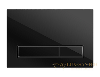 кнопка cersanit blick стекло/пластик, bu-bk/blg/gl, черный