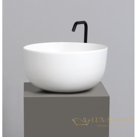 раковина круглая white ceramic dome w0307pl накладная ø44,5x24 см, сливовый матовый