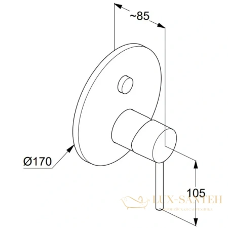 смеситель для ванны и душа kludi bozz 38659n076 встраиваемый, золото матовое