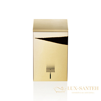 мусорное ведро с педалью и крышкой softclose decor walther te 70 sc, 0614520, золото