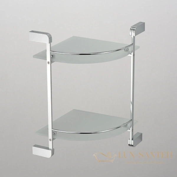 полка стеклянная schein allom 2212b, хром