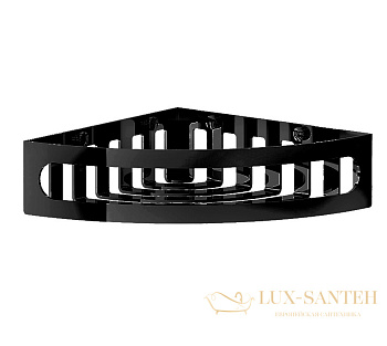 полка gessi rilievo 59561.299 угловая для душа, black xl