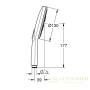ручной душ grohe rainshower smartactive 130 26544000, хром