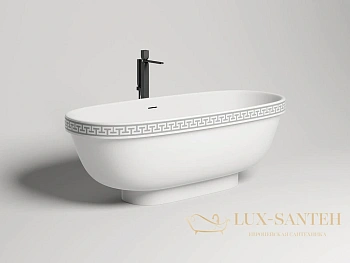ванна salini greca 103021m s-stone 179x79 см, белый