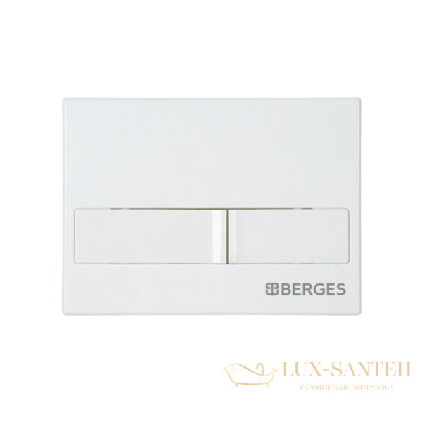 комплект berges 043388: подвесной унитаз okus rimless с системой инсталляции novum 525 и панелью смыва, белый