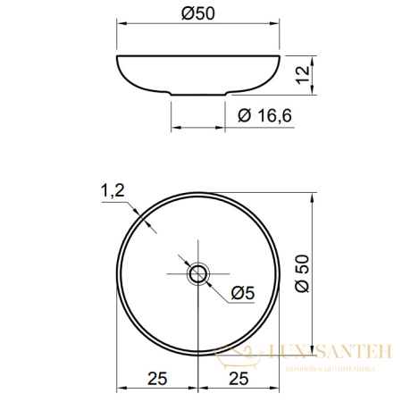 раковина накладная antonio lupi verso, 50х50 см, без перелива, с донным клапаном (хром), из материала: flumood, белый глянцевый