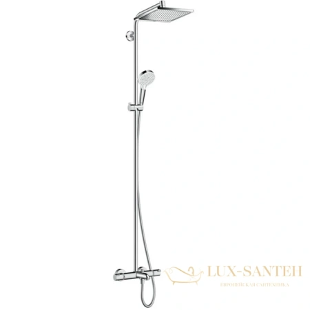 душевая стойка hansgrohe crometta e 240 1jet showerpipe 27298000 хром