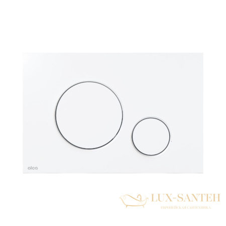 кнопка управления alcaplast для скрытых систем инсталляции, белый/матовый m676