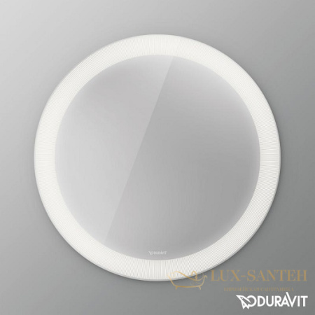 зеркало duravit happy d.2 plus hp7480s0000 ⌀700 мм, с подсветкой, декор «radial»