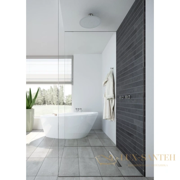 душевой канал vitra eco-flow 59980481000 600 мм, матовый хром