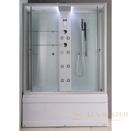 душевая кабина timo lux tl-1506 168x90x220 см, стекло прозрачное
